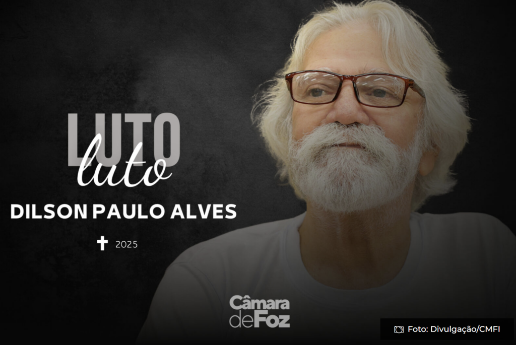 imagem CMFI -  luto artista Dilson Paulo Alves