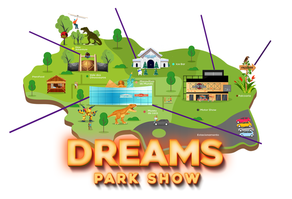 Ingresso Dreams Park Show - 5 atrativos - Loukon Site